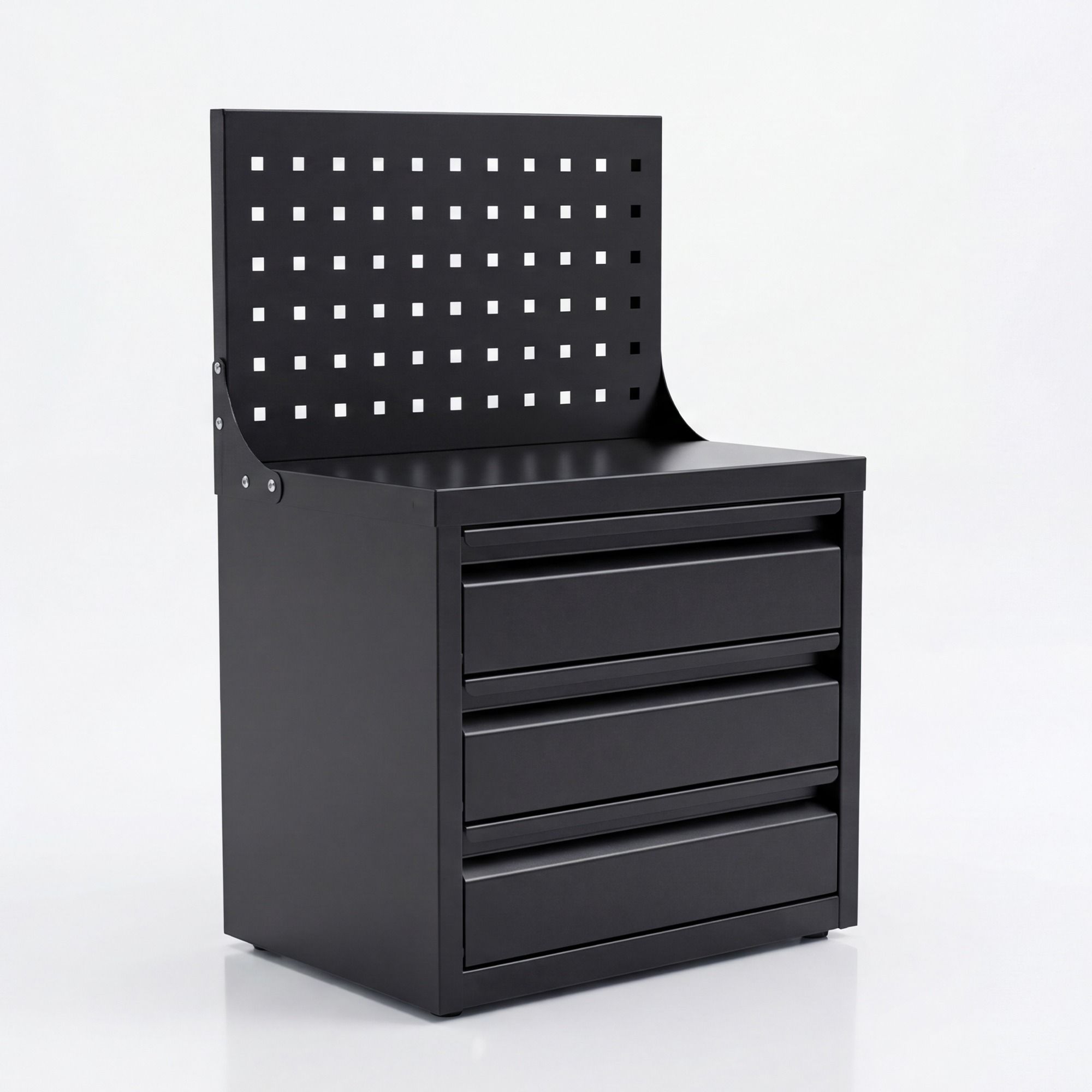 Organizer z tablicą perforowaną i szufladami 660 x 400 x 300 mm