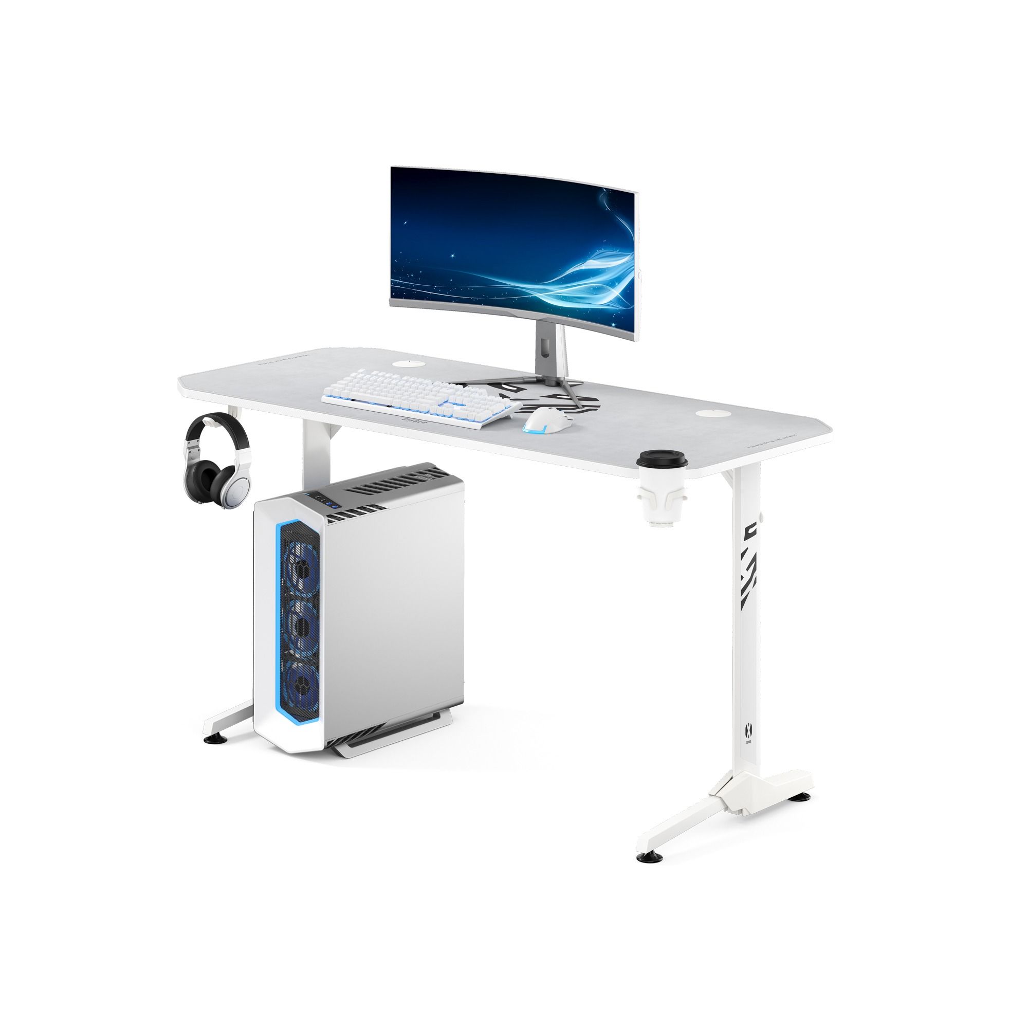 Biurko gamingowe białe X-Mate 1400