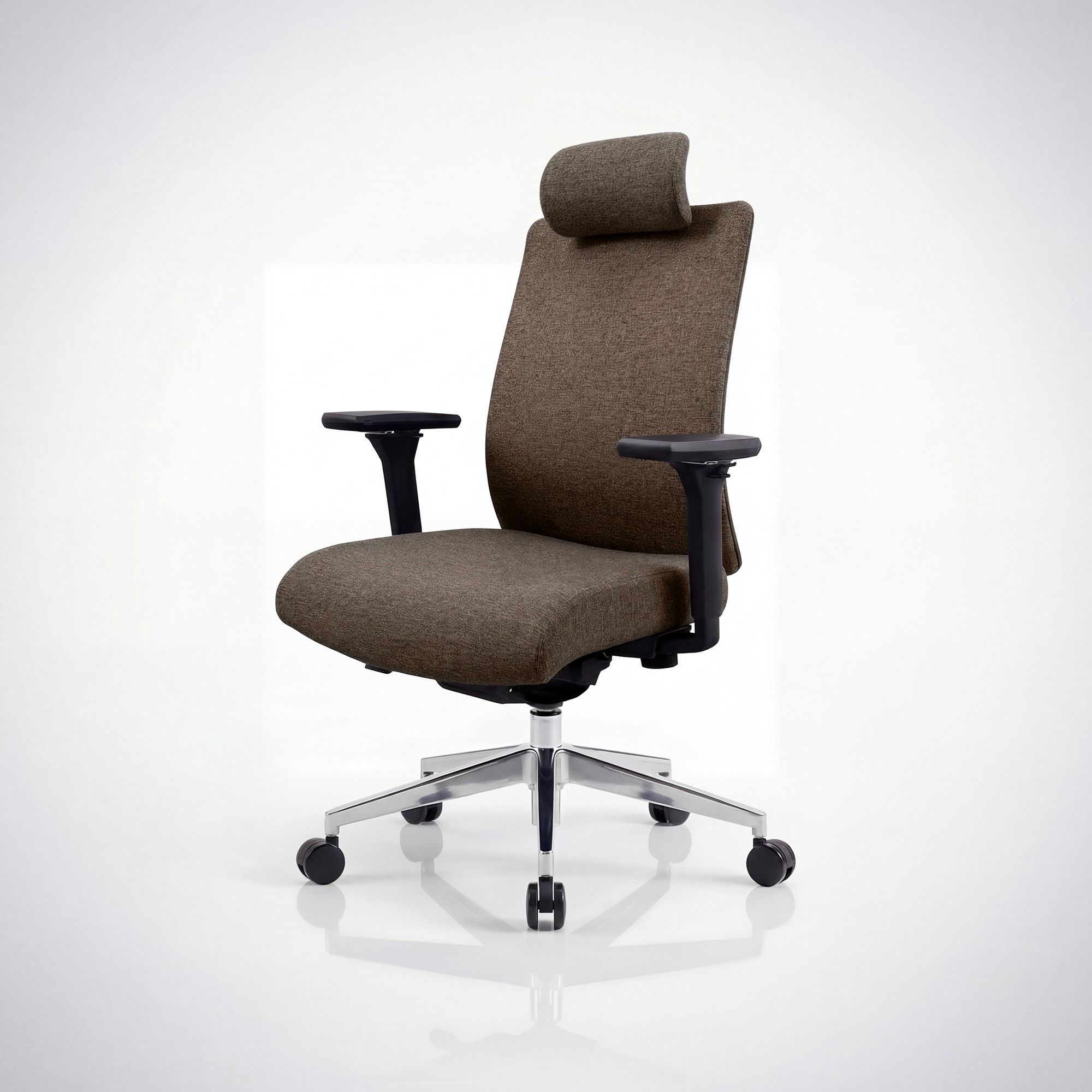 Fotel biurowy ergonomiczny brązowy VECTOR