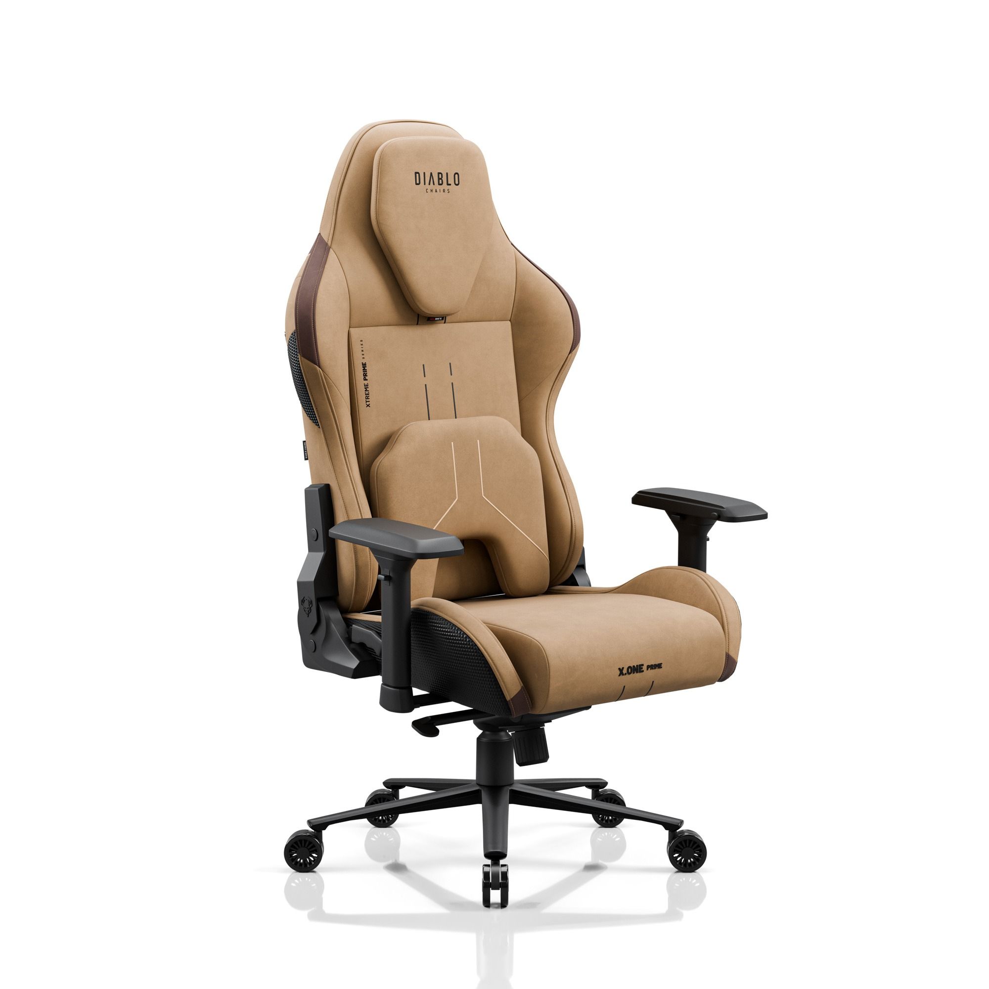 Fotel gamingowy materiałowy Diablo X.One Prime Camel Brown