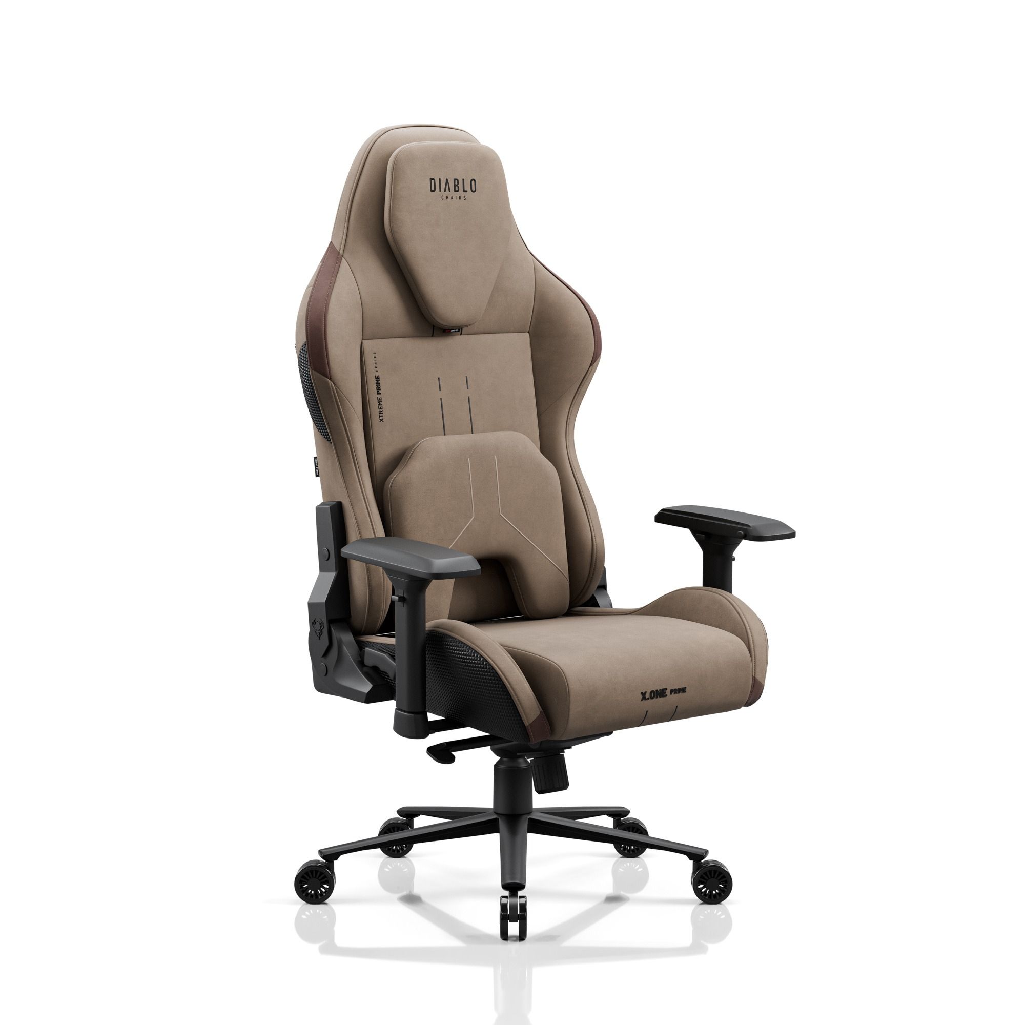 Fotel gamingowy materiałowy Diablo X.One Prime Elephant Grey