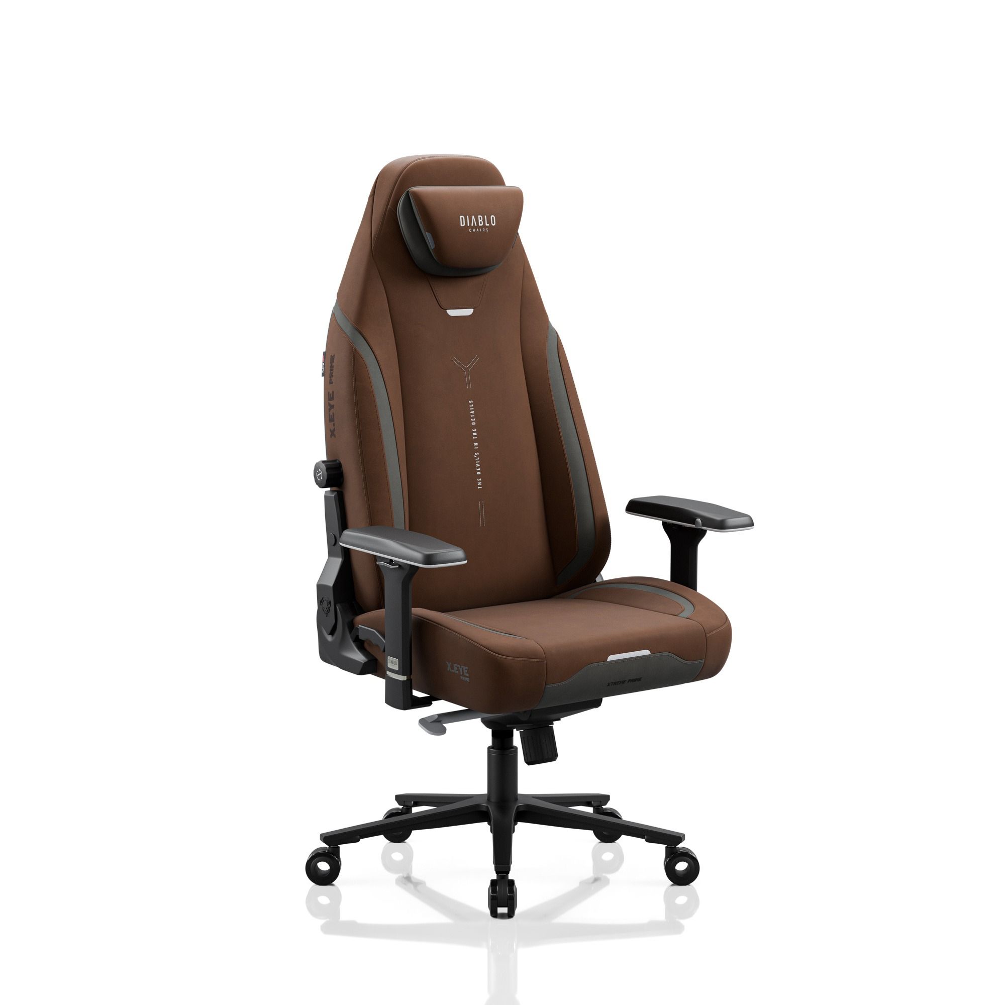 Fotel gamingowy materiałowy Diablo X.Eye Prime Cinnamon Brown