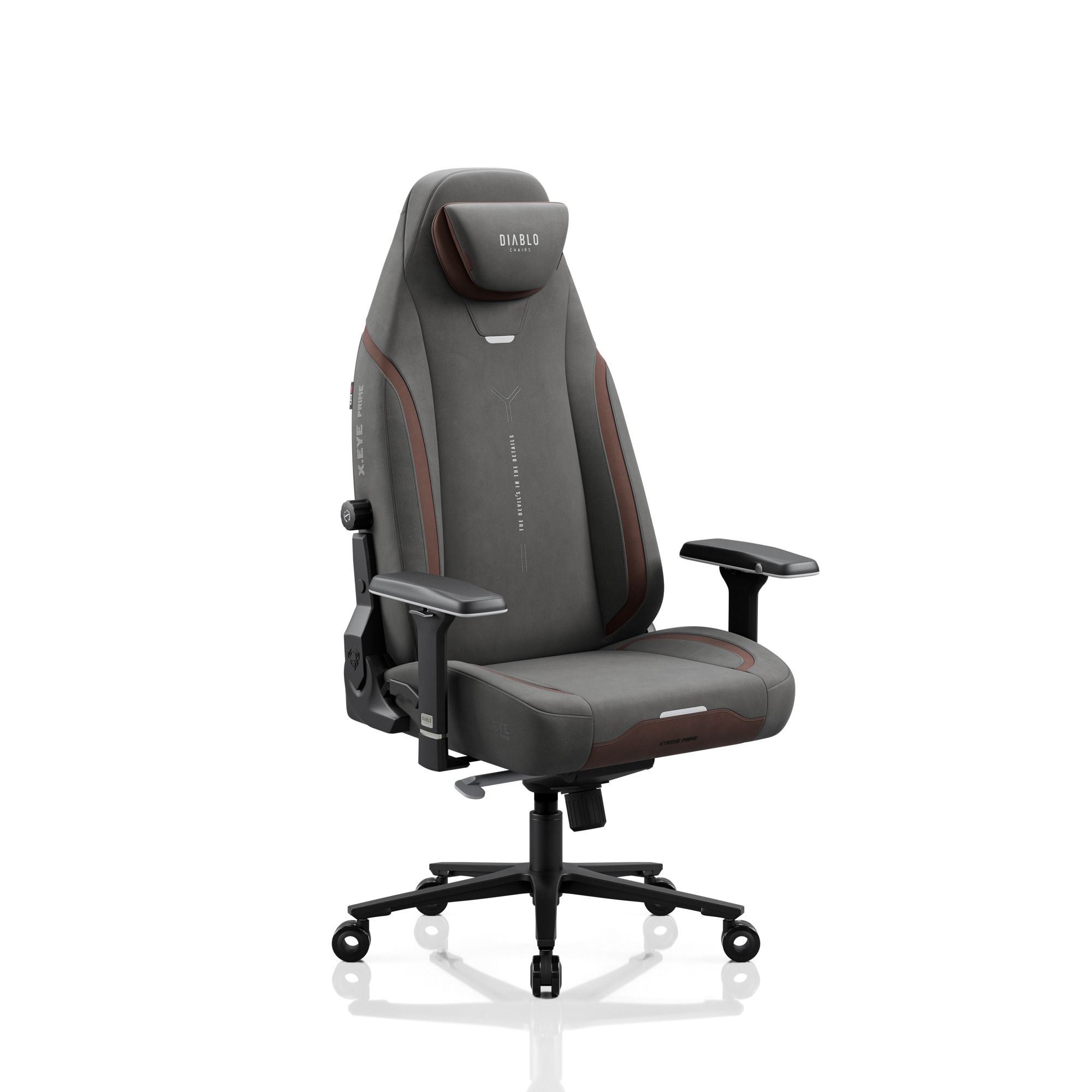 Fotel gamingowy materiałowy Diablo X.Eye Prime Stone Grey