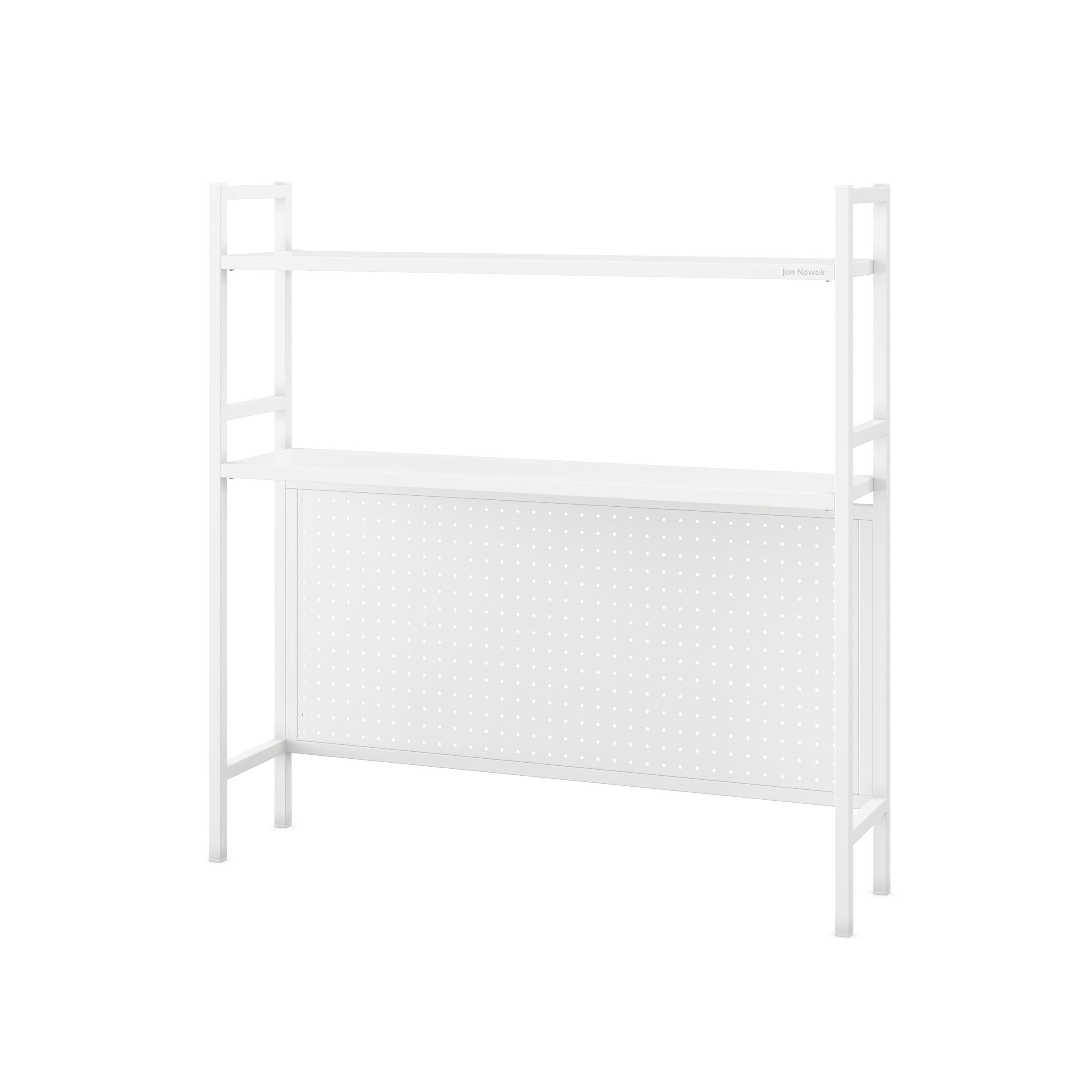 Nadstawka metalowa na biurko biała, 950x980x220 mm: JENNY