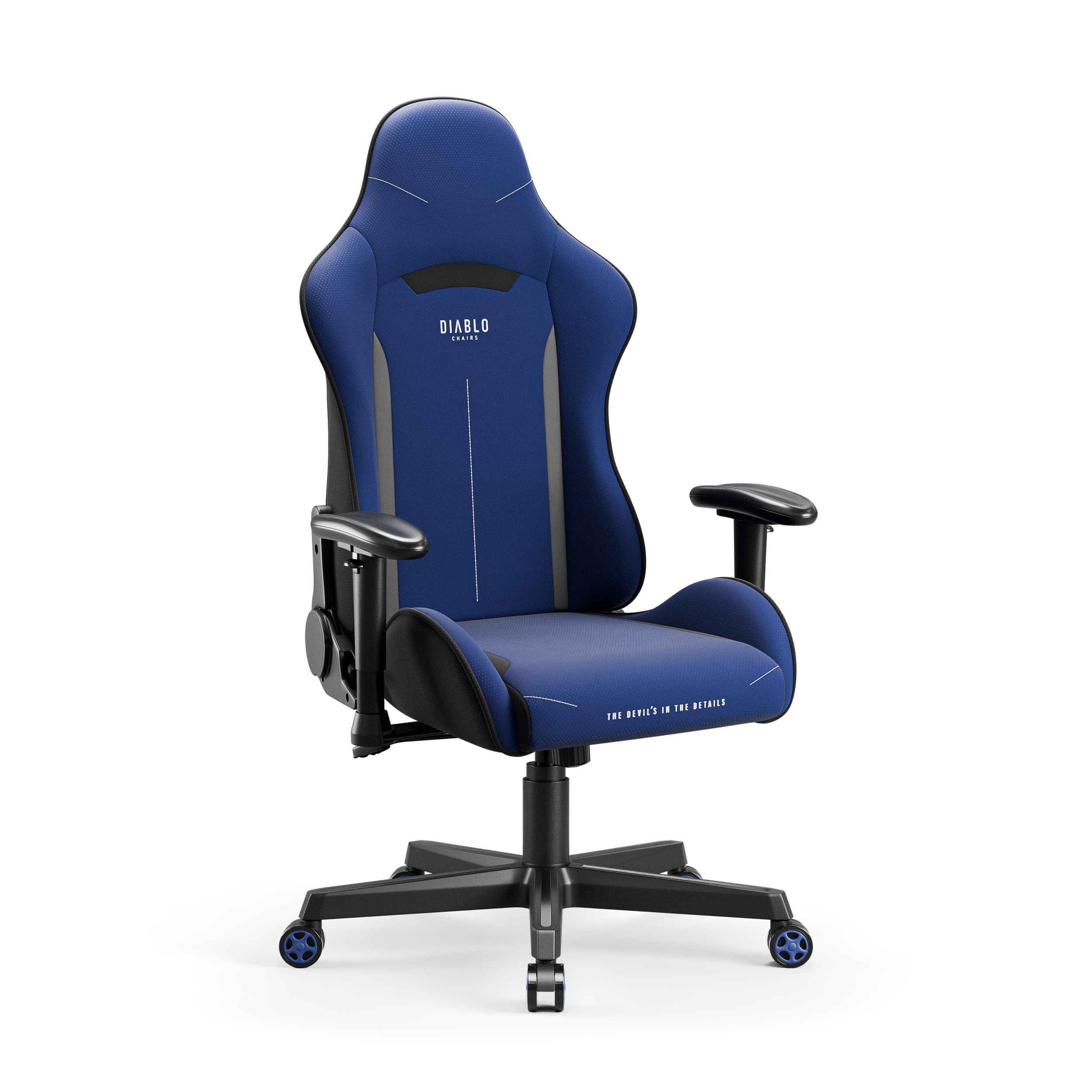 Fotel gamingowy materiałowy granatowy Diablo X-Starter