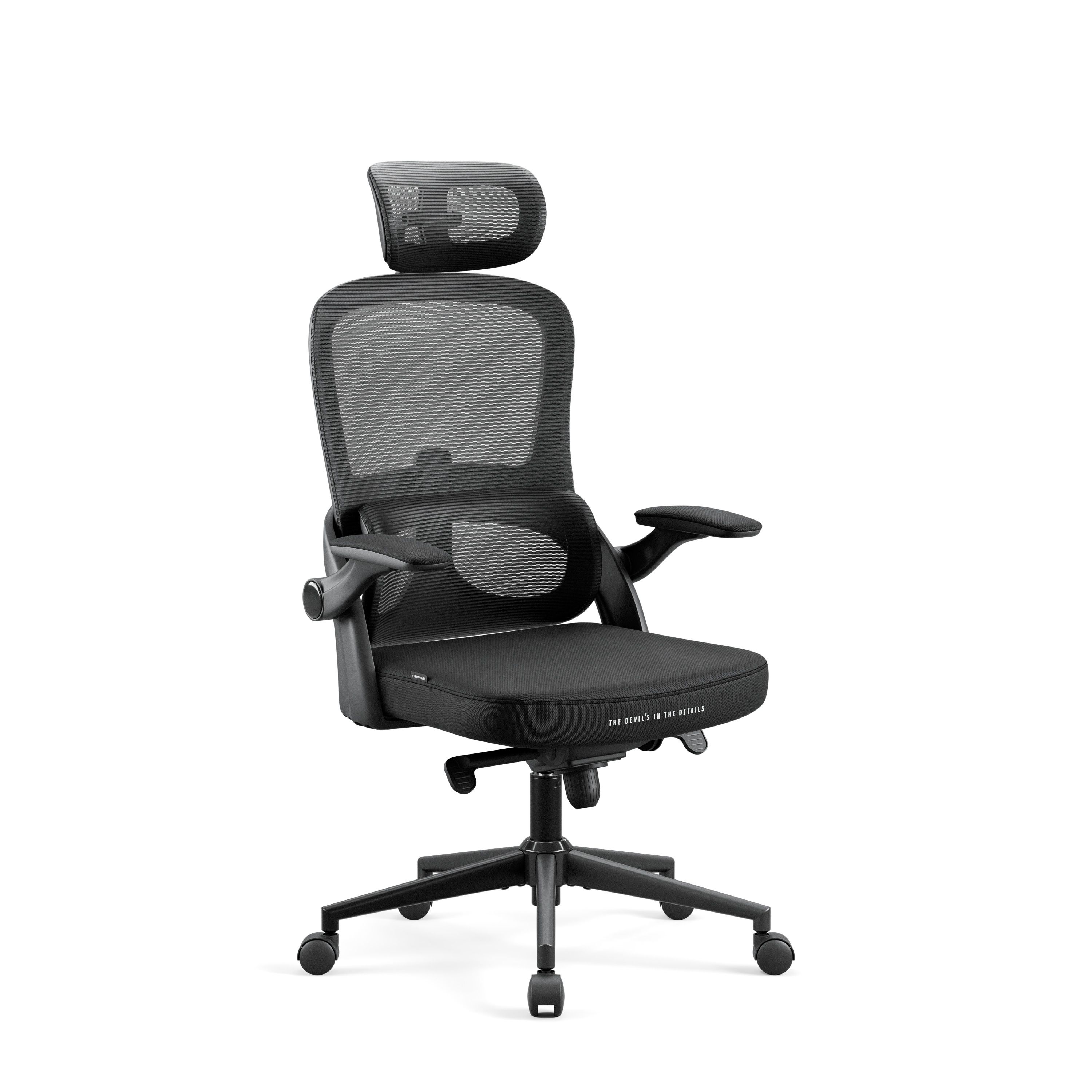 DIABLO CHAIRS V-LIGHT fotel czarny | Ergonomischer Stuhl schwarz | chair black