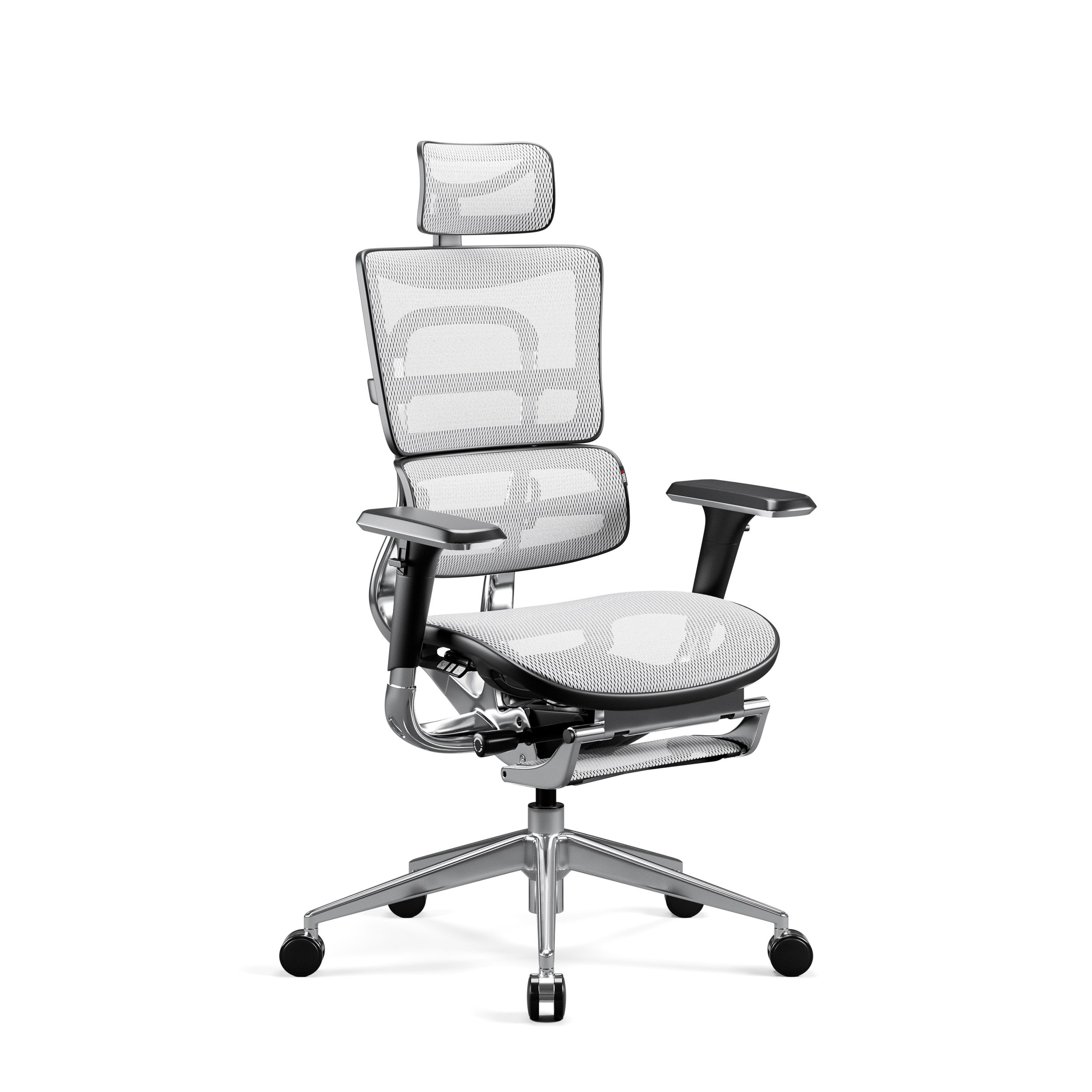 (WYW) DIABLO CHAIRS V-MASTER fotel czarno-biały | Ergonomischer Stuhl schwarz-weiss | chair black-white
