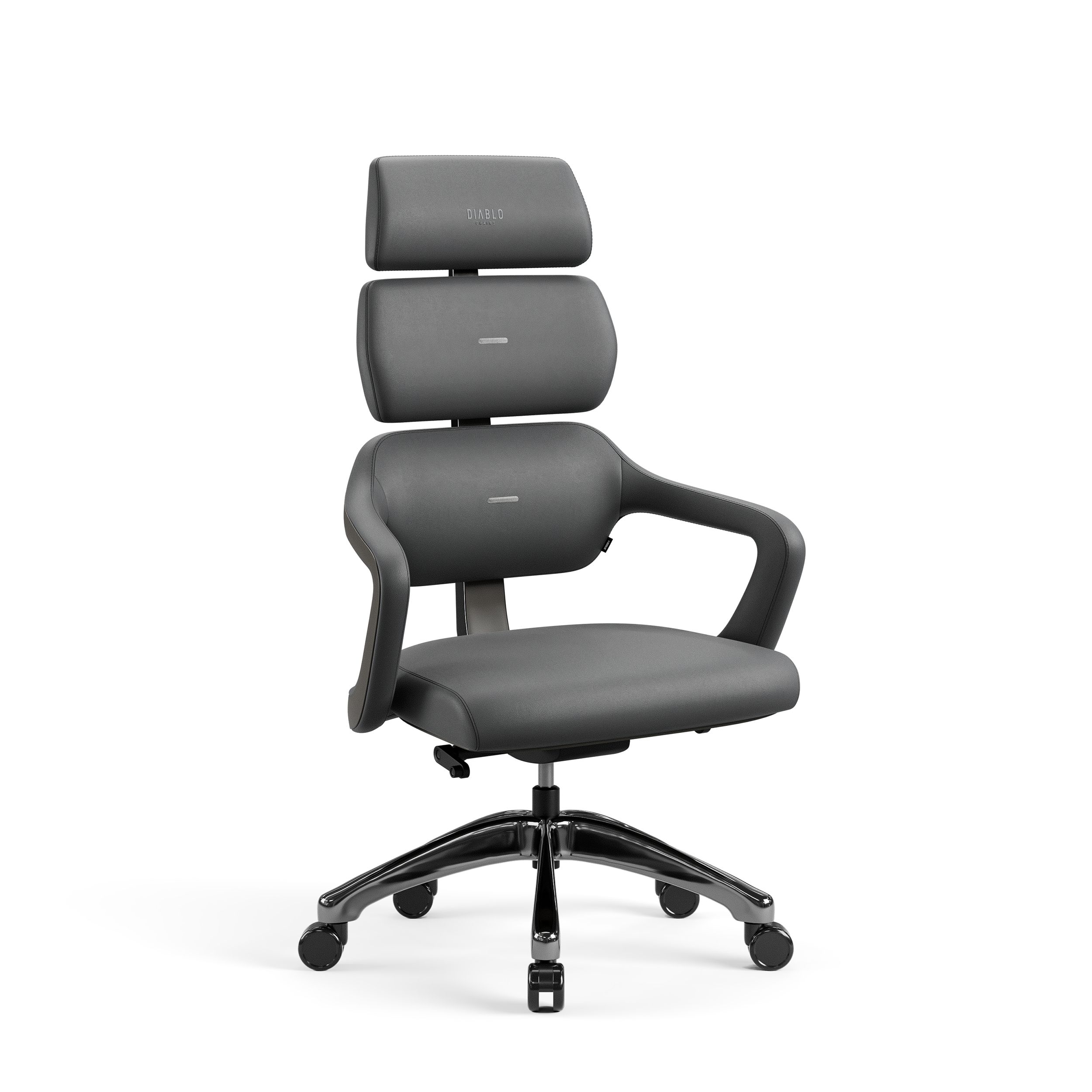 DIABLO CHAIRS V-MODULAR fotel czarny - Shadow Grey | Bürostuhl Shadow Grey | Shadow Grey Office Chair