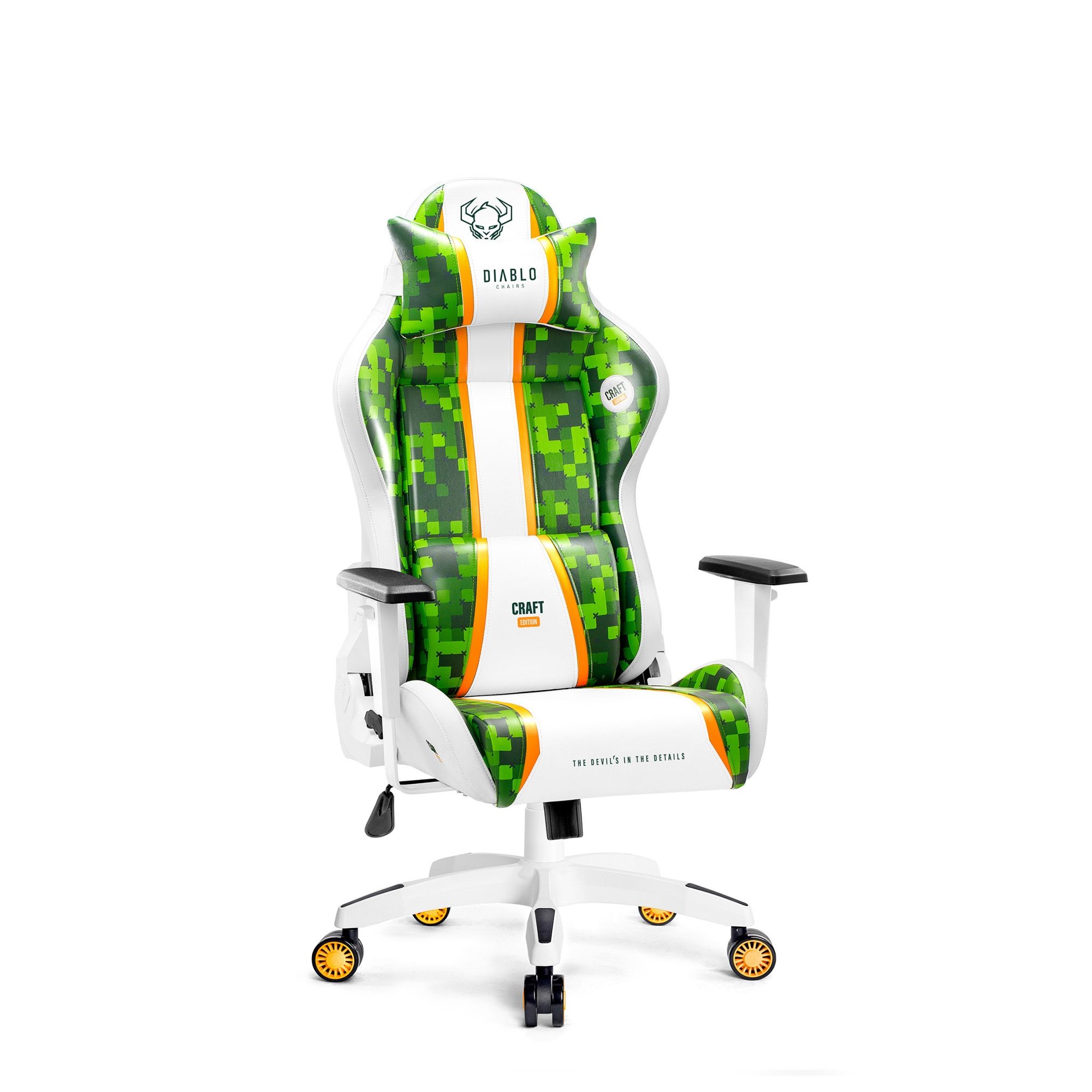 (WYW) DIABLO CHAIRS Fotel Gamingowy X-ONE 2.0 SMALL Craft Edition | Gaming Chair Craft Edition | Gamingstuhl Craft Edition