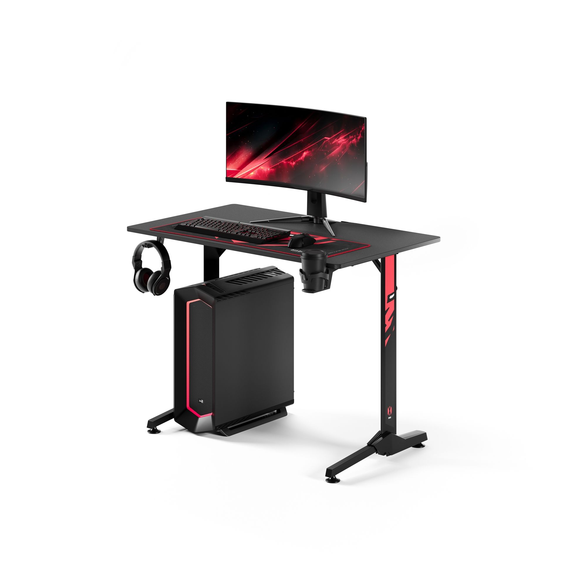 DIABLO X-MATE 1000 biurko czarne | Gaming Tisch Schwarz| Gaming Desk black