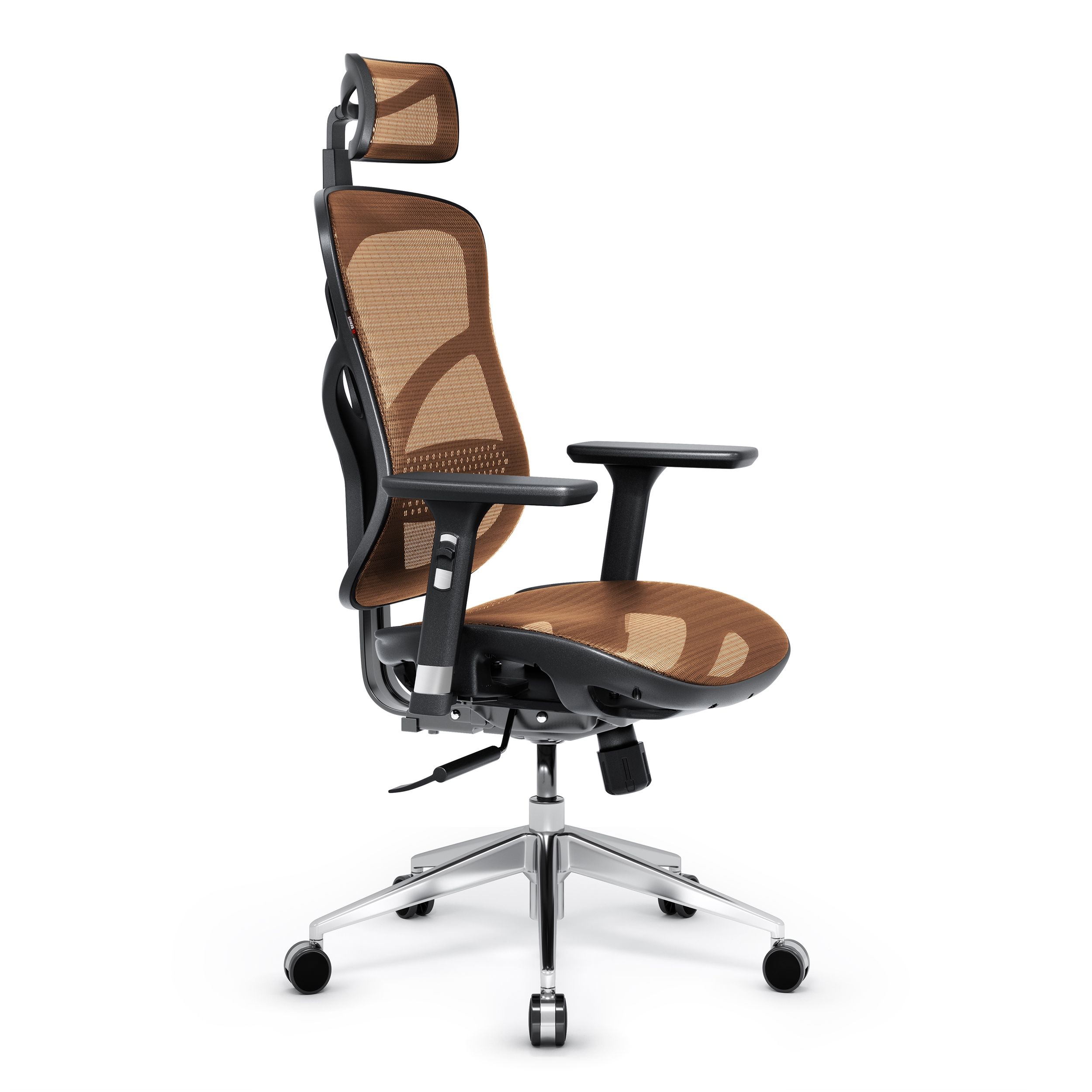 (WYW) DIABLO CHAIRS V-BASIC fotel czarno-pomarańczowy | Ergonomischer Stuhl schwarz-orange | chair black-orange