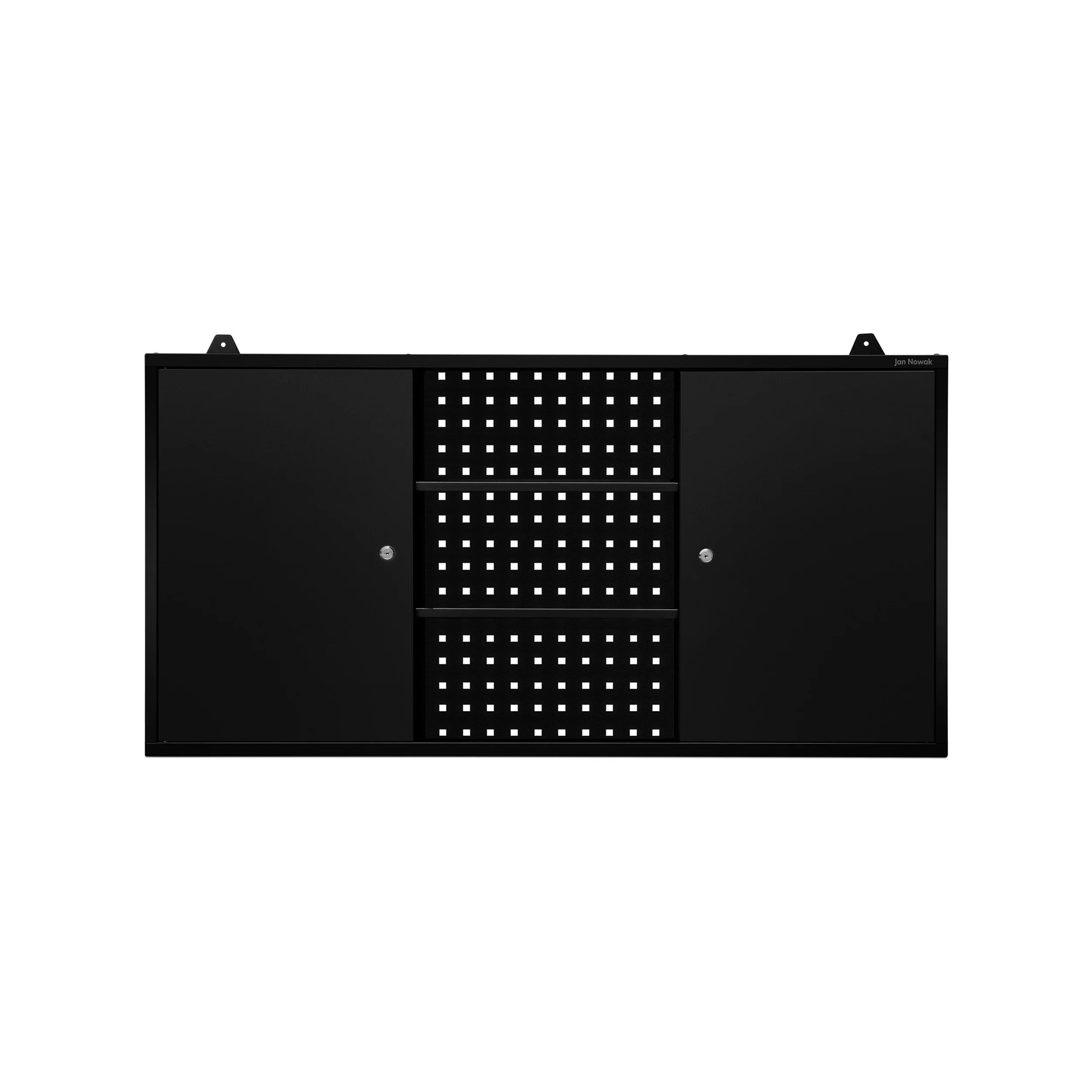 Szafka warsztatowa wisząca czarna, 1200x600x200 mm: BEN All Black