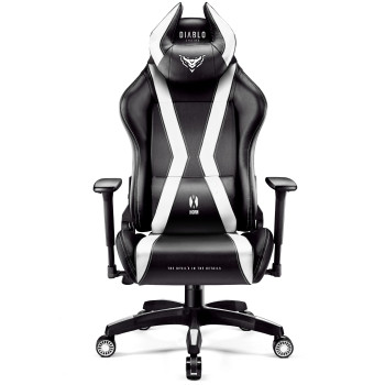 Fotel gamingowy Diablo X-Horn 2.0 czarno-biały: King Size