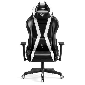 Fotel gamingowy Diablo X-Horn 2.0 czarno-biały: King Size