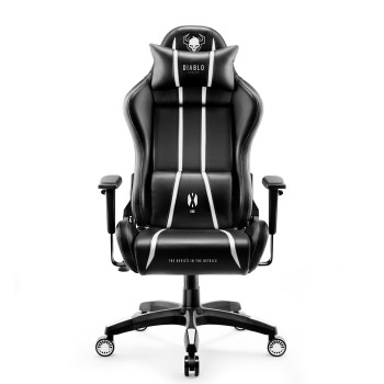 Fotel gamingowy Diablo X-One 2.0 czarno-biały: King Size