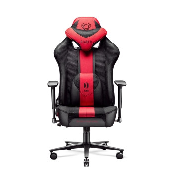 Fotel gamingowy materiałowy Diablo X-Player 2.0 karmazynowo-antracytowy: Normal Size