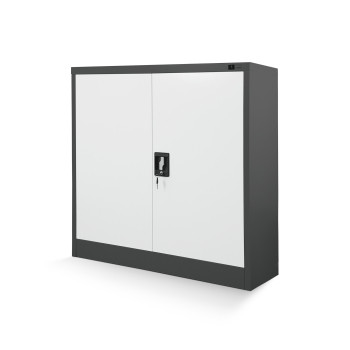 JAN NOWAK model BEATA 900x930x400 metalowa szafka z drzwiami: antracytowo-biała