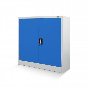 JAN NOWAK model BEATA 900x930x400 metalowa szafka z drzwiami: szaro-niebieska