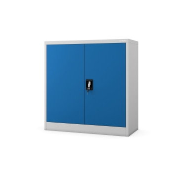 JAN NOWAK model BEATA 900x930x400 metalowa szafka z drzwiami: szaro-niebieska