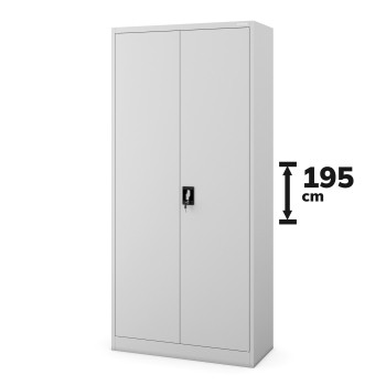JAN NOWAK model JAN H 900x1950x400 iurowa szafa metalowa na akta: szara