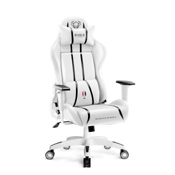 Fotel gamingowy Diablo X-One 2.0 biało-czarny: Normal Size