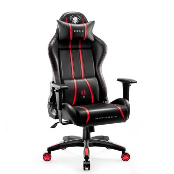 Fotel gamingowy Diablo X-One 2.0 czarno-czerwony: King Size