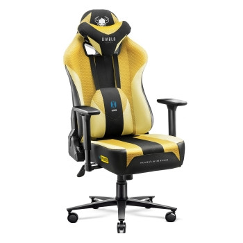 Fotel gamingowy materiałowy Diablo X-Player 2.0 Dark Sunflower: King Size