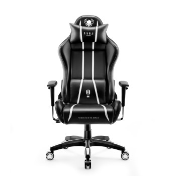 Fotel gamingowy Diablo X-One 2.0 czarno-biały: Normal Size