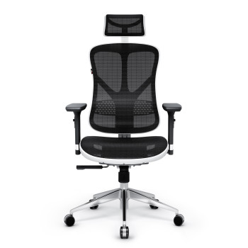 Fotel ergonomiczny Diablo V-Basic biało-czarny