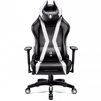 Fotel gamingowy Diablo X-Horn 2.0 czarno-biały: King Size