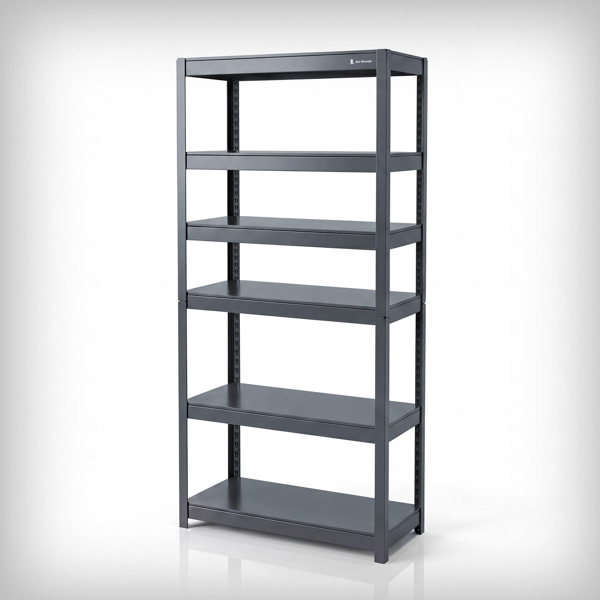 Regał metalowy szeroki antracytowy, 1800x800x420 mm: JOHNNY