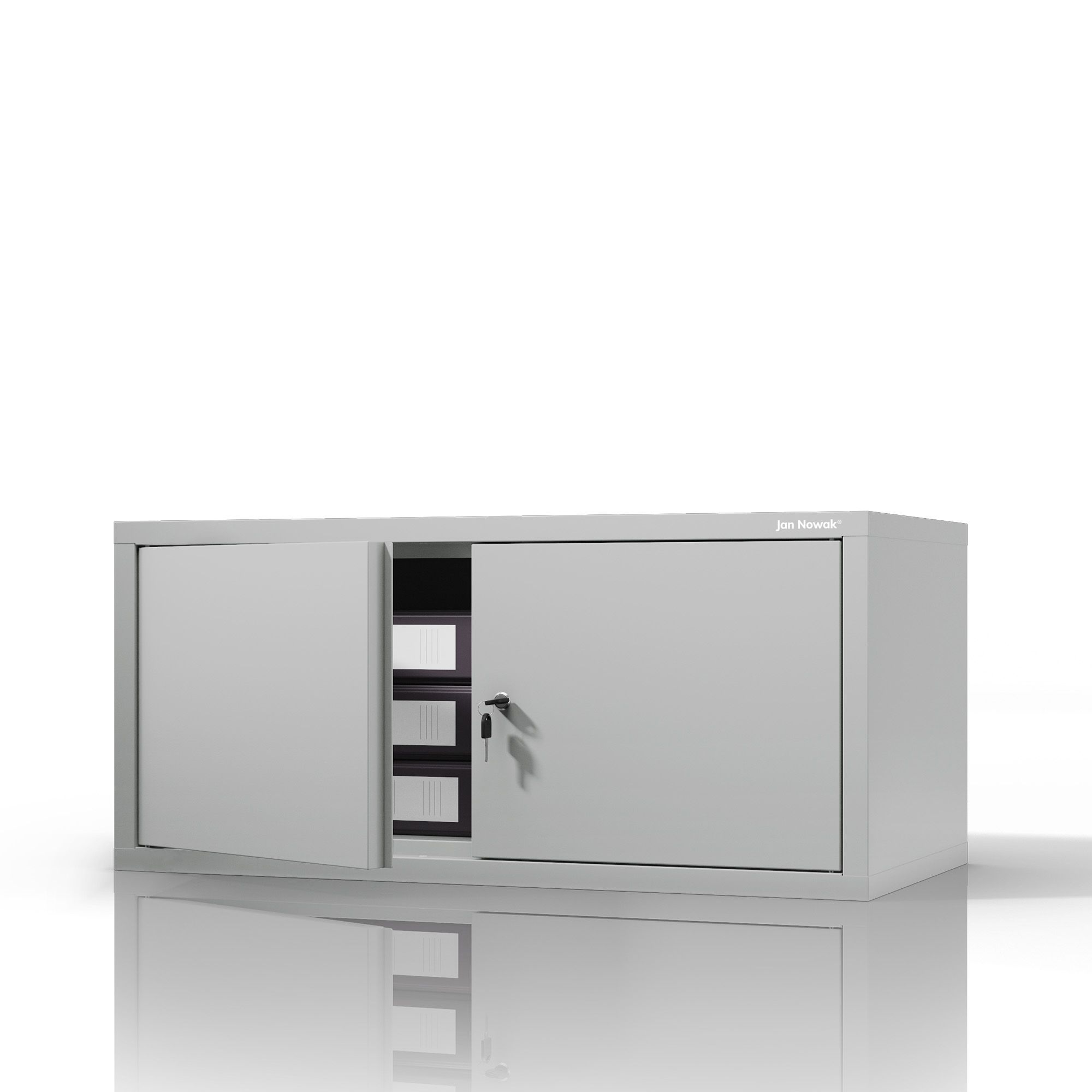 Nadstawka na szafę szara, 800x380x400 mm: EWA Compact