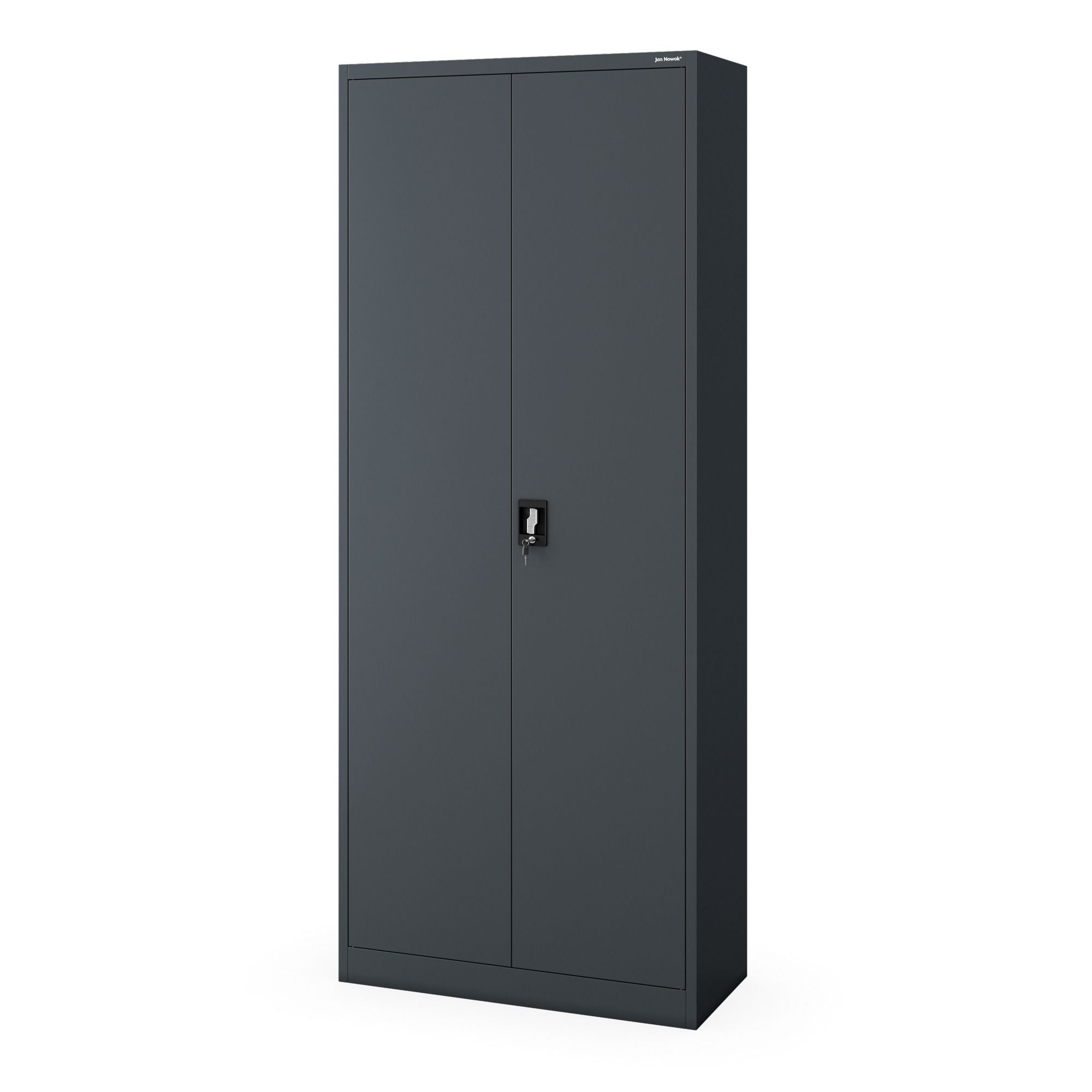 Szafa biurowa metalowa wysoka na dokumenty antracytowa, 900 x 2200 x 400 mm: JAN H2200