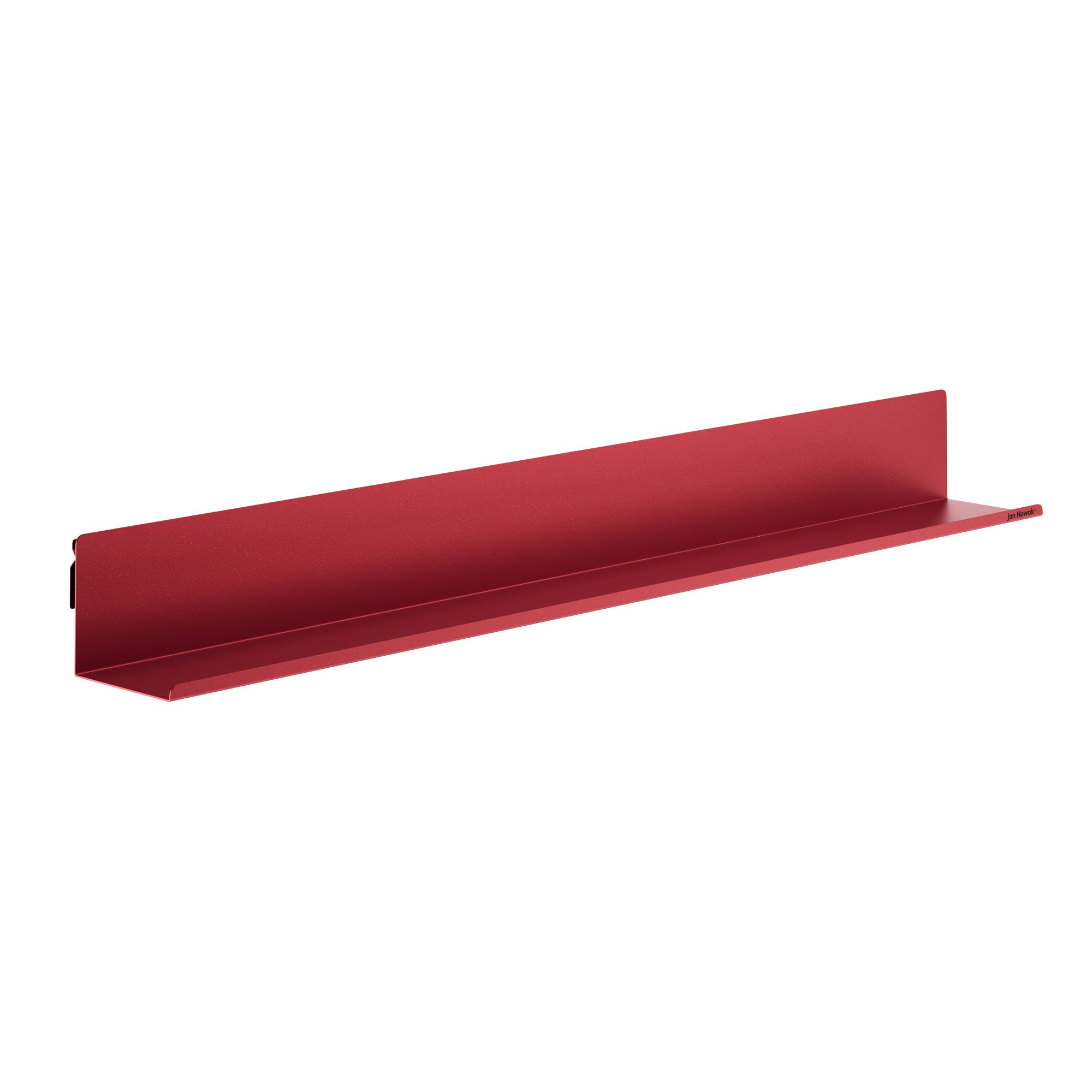 Półka wisząca metalowa czerwona, 1200 mm: JOANNE Modern