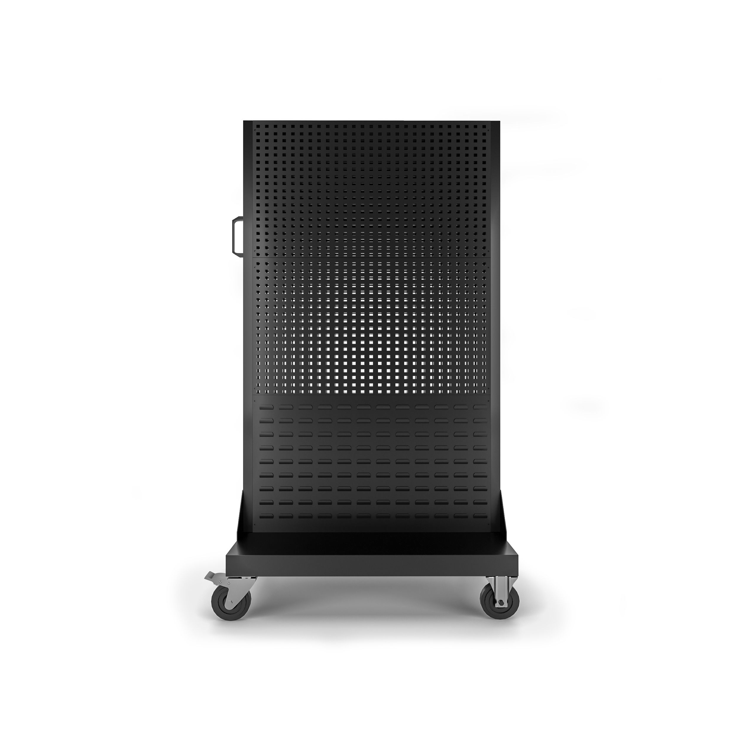 Ścianka warsztatowa tablica narzędziowa czarna, 965x1555x610 mm: MARIUSZ All Black