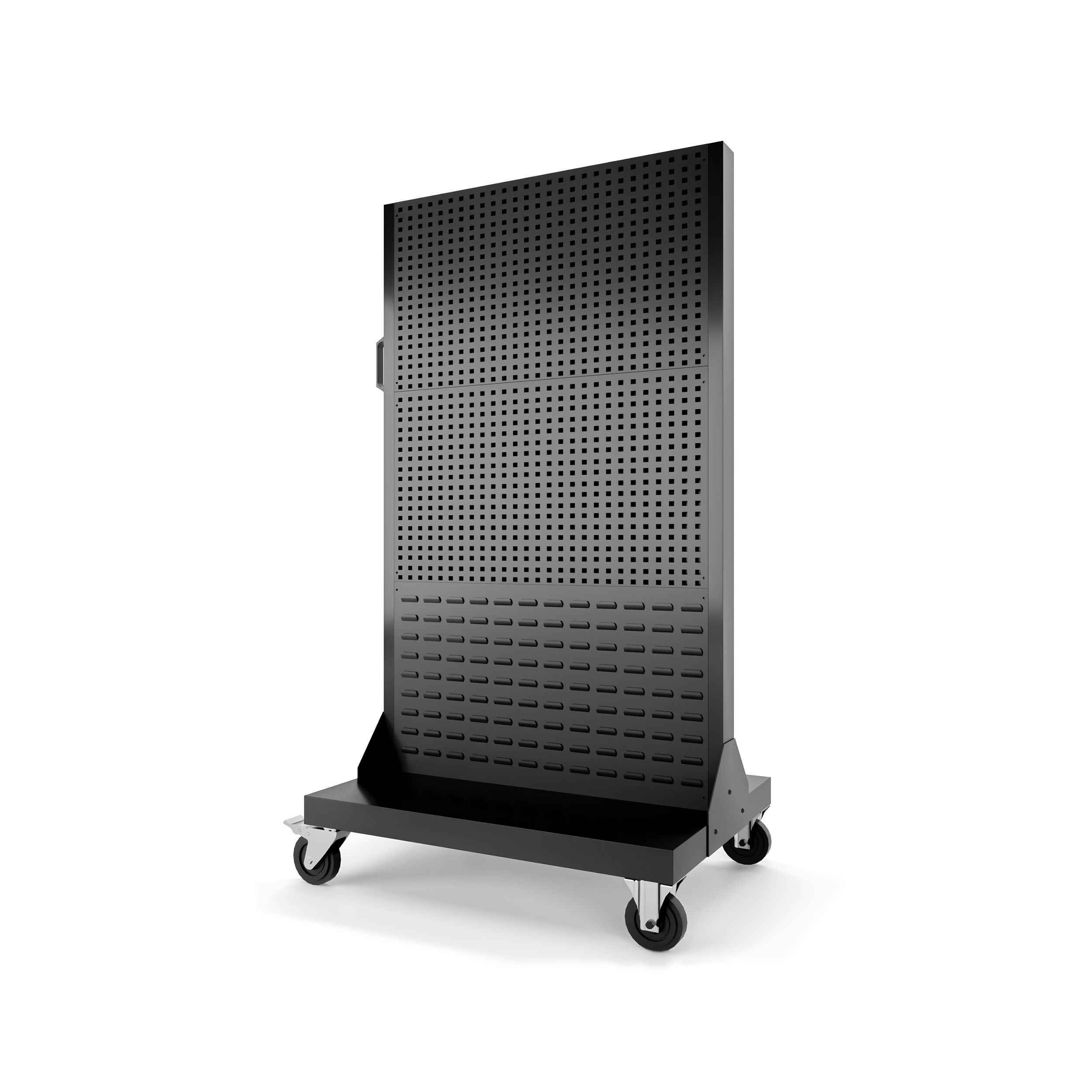 Ścianka warsztatowa tablica narzędziowa czarna, 965x1555x610 mm: MARIUSZ All Black