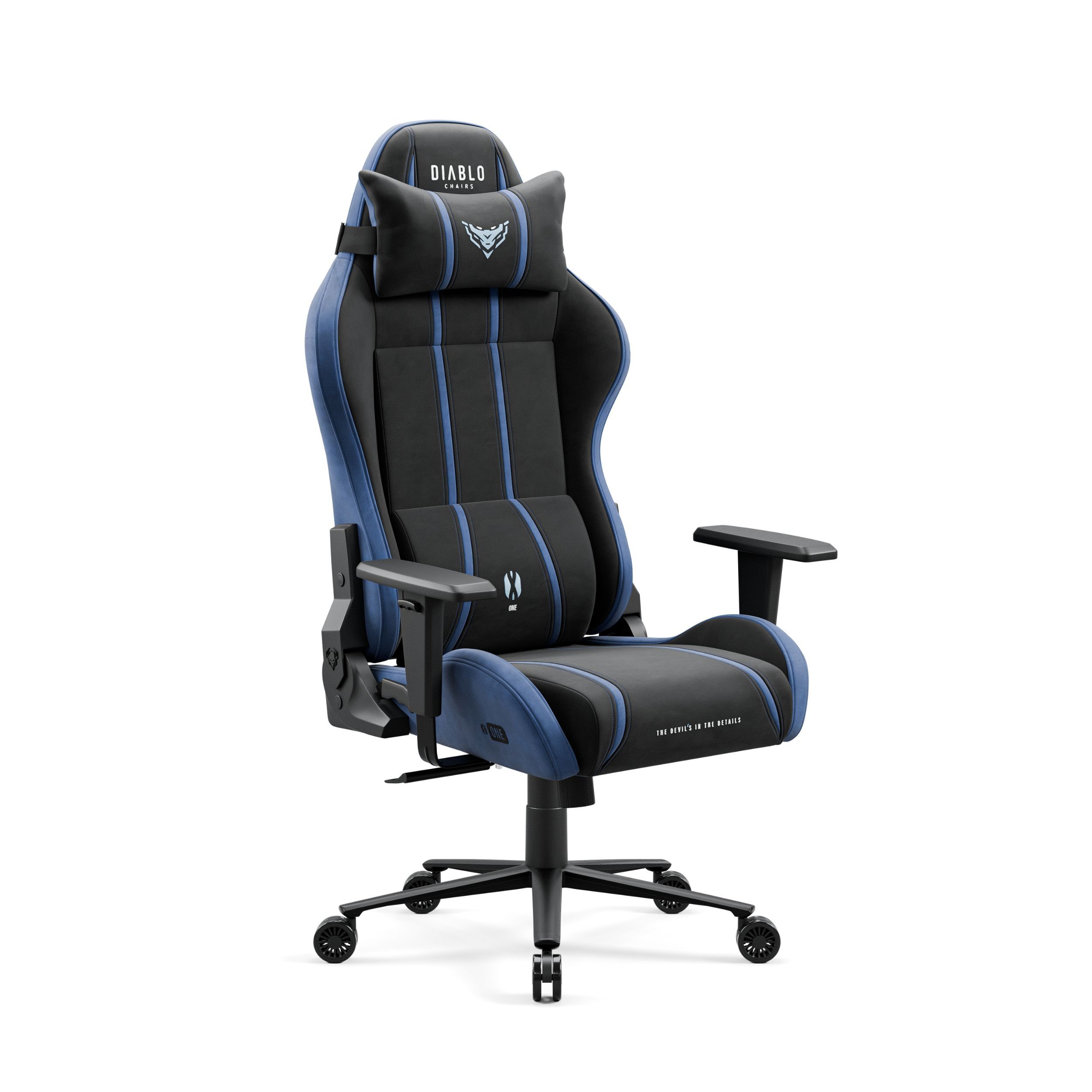 Fotel gamingowy materiałowy Diablo X-One 2.0 Normal Size, Night Blue 