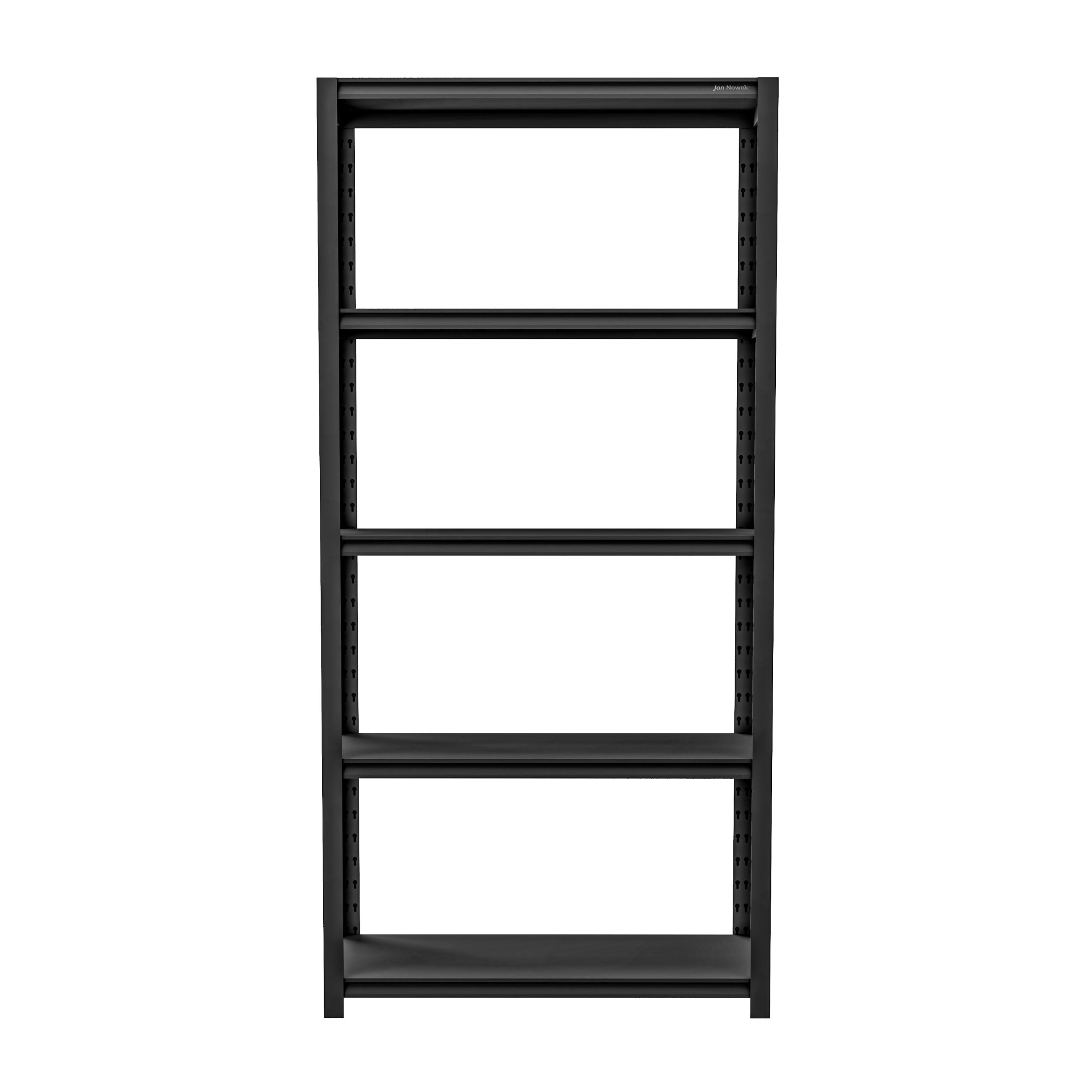 Regał garażowy metalowy otwarty czarny, 900x1830x450 mm: SAM All Black