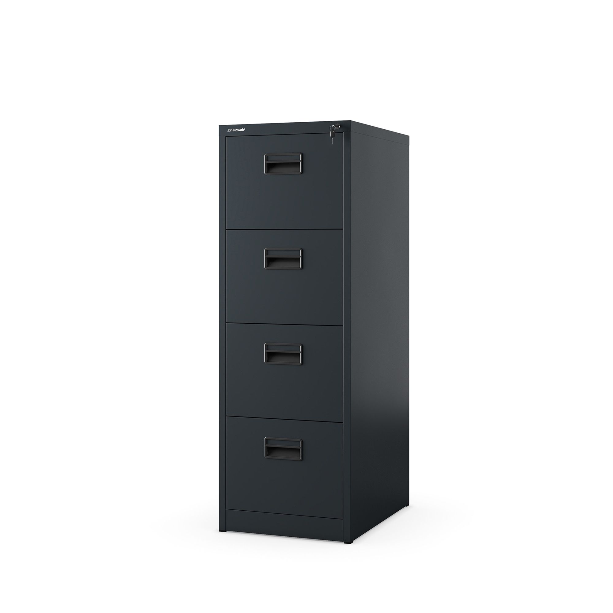 Szafa kartotekowa metalowa z 4 szufladami antracytowa, 460x1320x620 mm: SARA