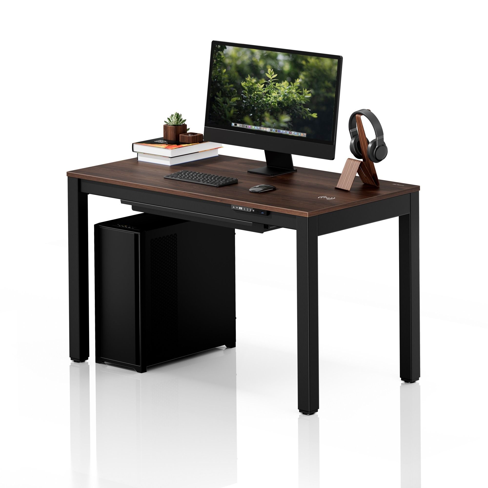 JAN NOWAK ELECTRIC TABLE EVAN, 1200*628*720-1170 mm, BLACK WALNUT