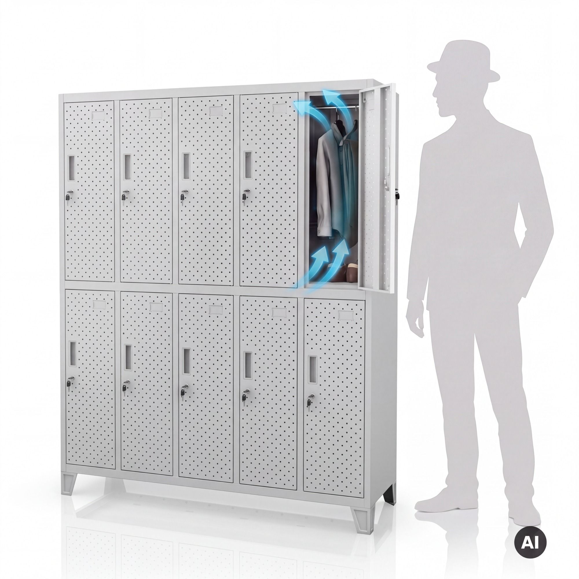 BARTEK PRO light grey RAL7035 H1720*W1360*D450