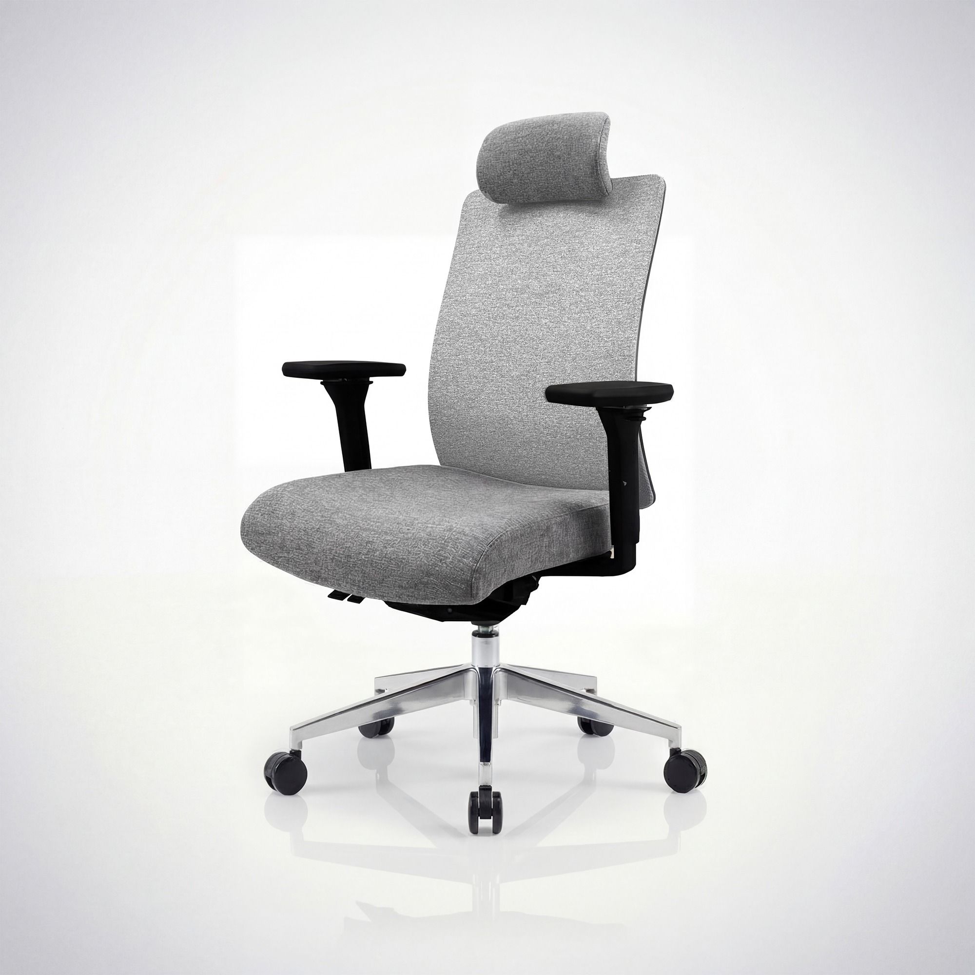 Fotel biurowy ergonomiczny szary VECTOR