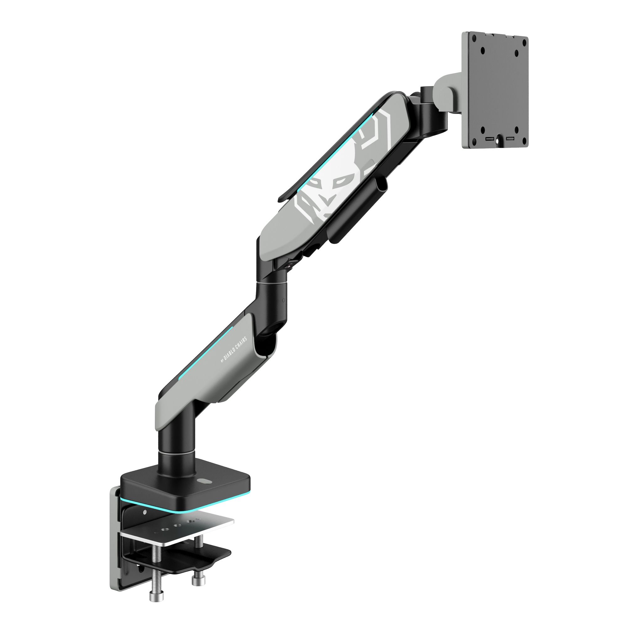 X-Arm RGB Single monitor arm black-grey