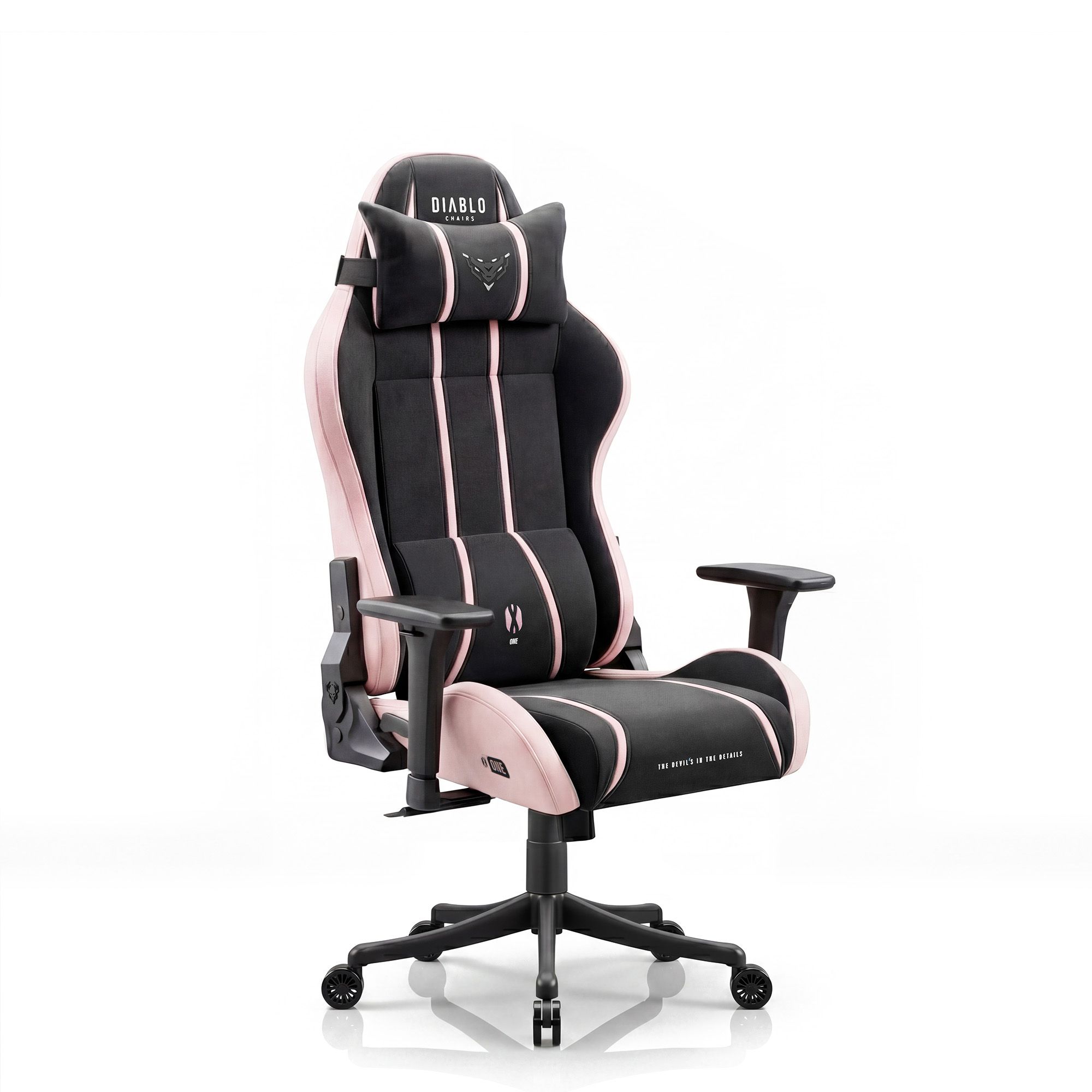 DIABLO CHAIRS X-ONE 2.0 >small< fotel AKIRA PINK| Gamingstuhl | fabric gaming chair