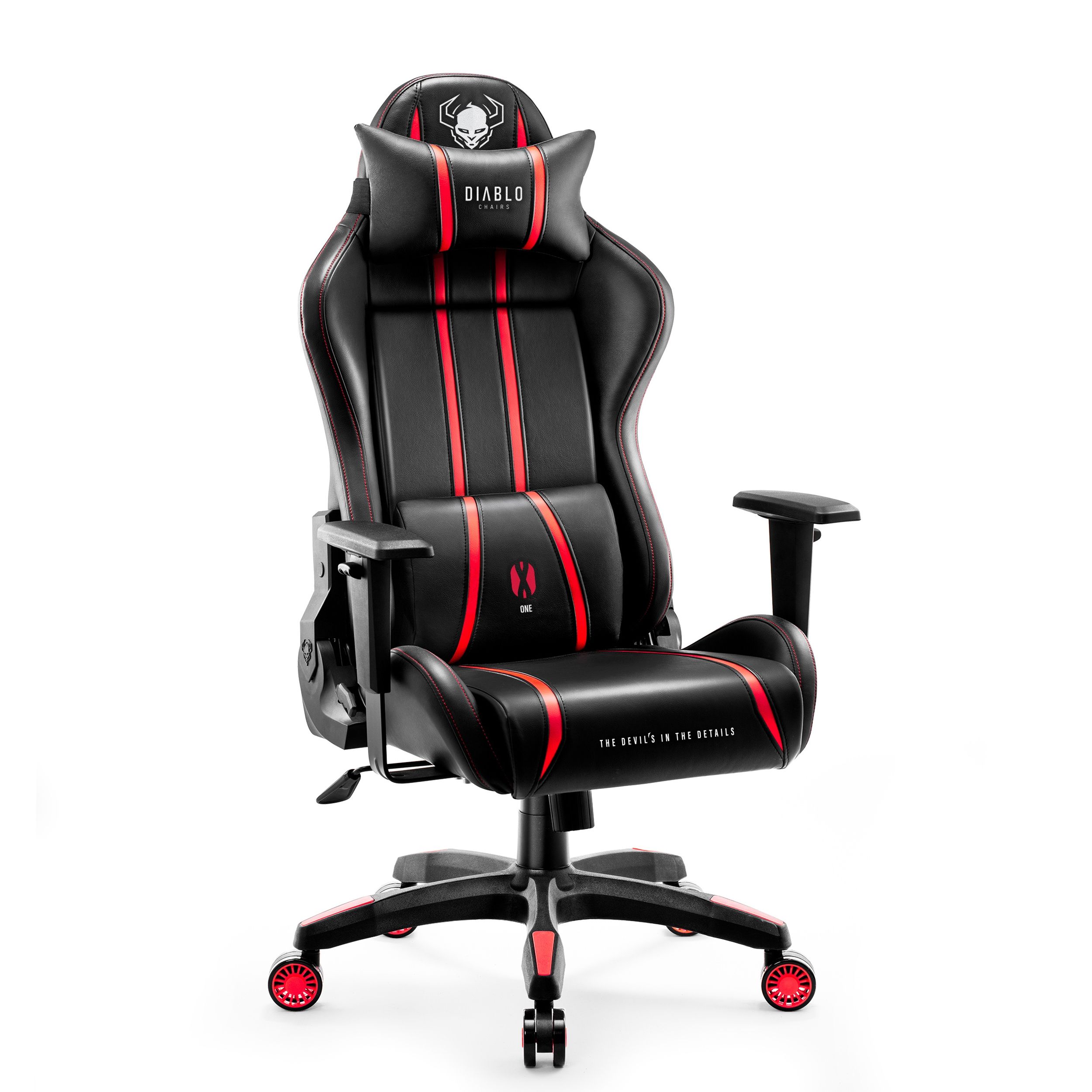 Fotel gamingowy Diablo X-One 2.0 czarno-czerwony: King Size