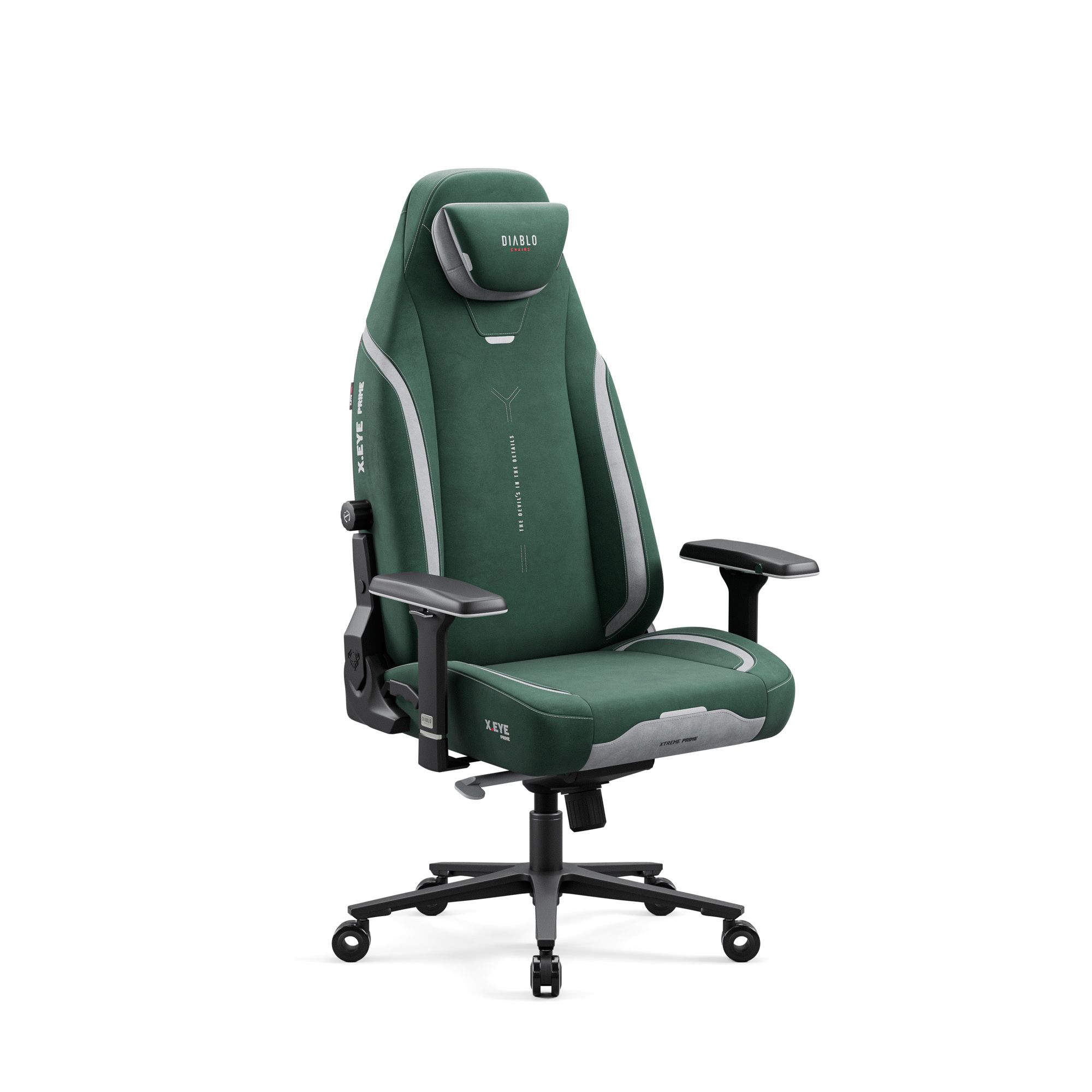 DIABLO CHAIRS Fotel Gamingowy X-Eye Prime Forest Green | Gaming chair X-Eye Prime | Gamingstuhl X-Eye Prime  